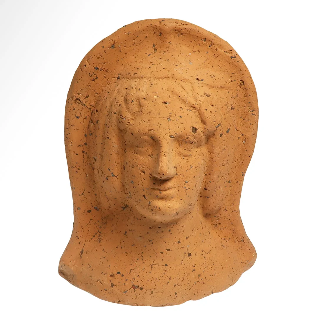 Etruscan Terracotta Votive Bust of a Lady, c. 3rd Century B.C.