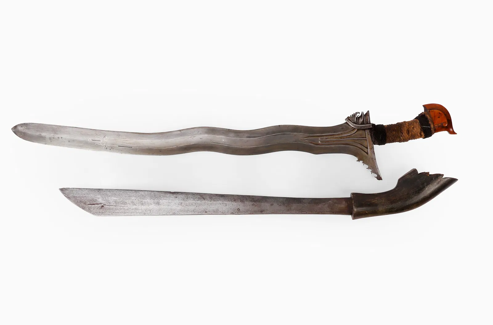 Excellent Moro Kris & Malay Twist core Sword