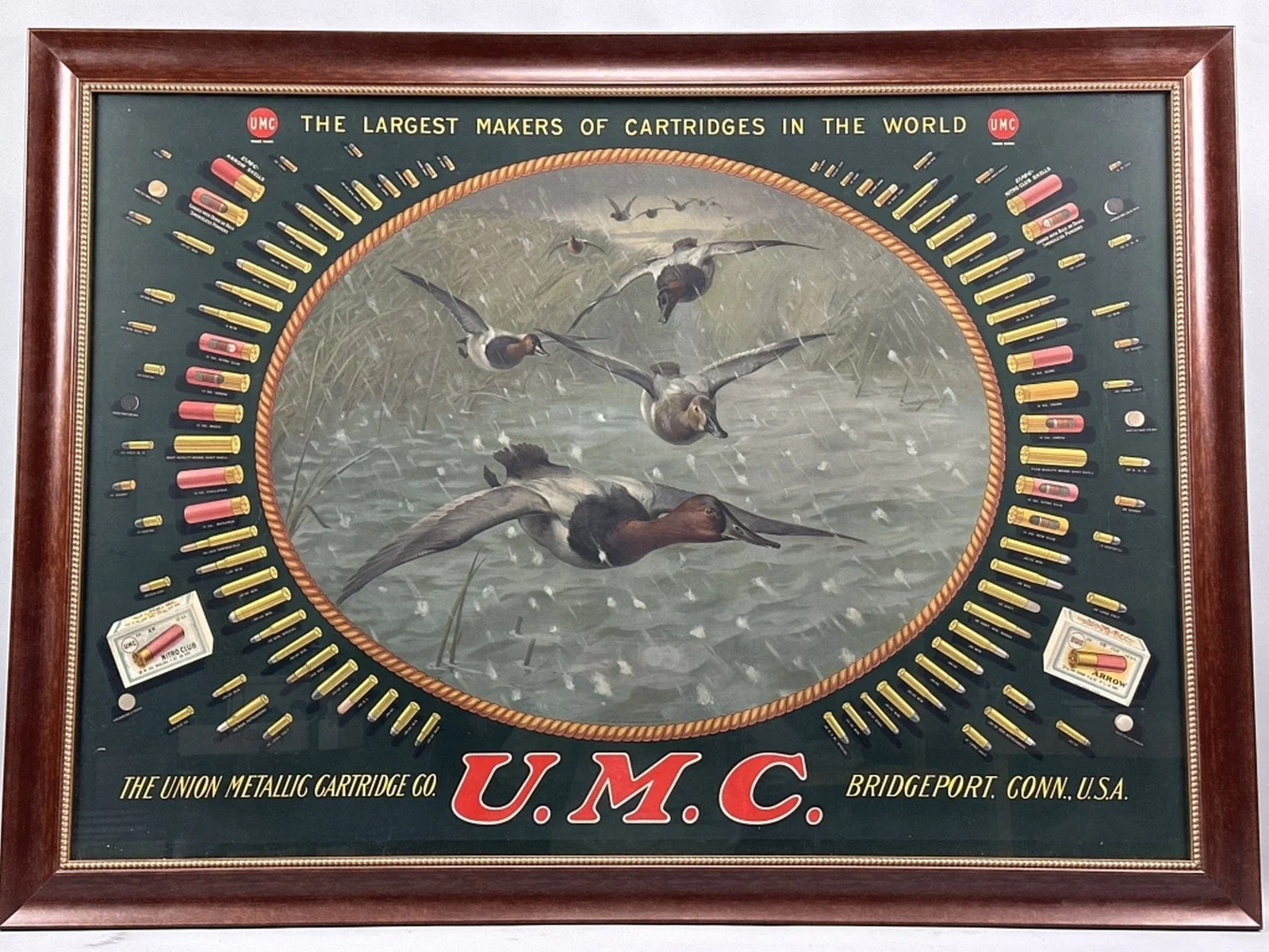 Exceptionally Rare U.M.C. Die-Cut Bullet Board