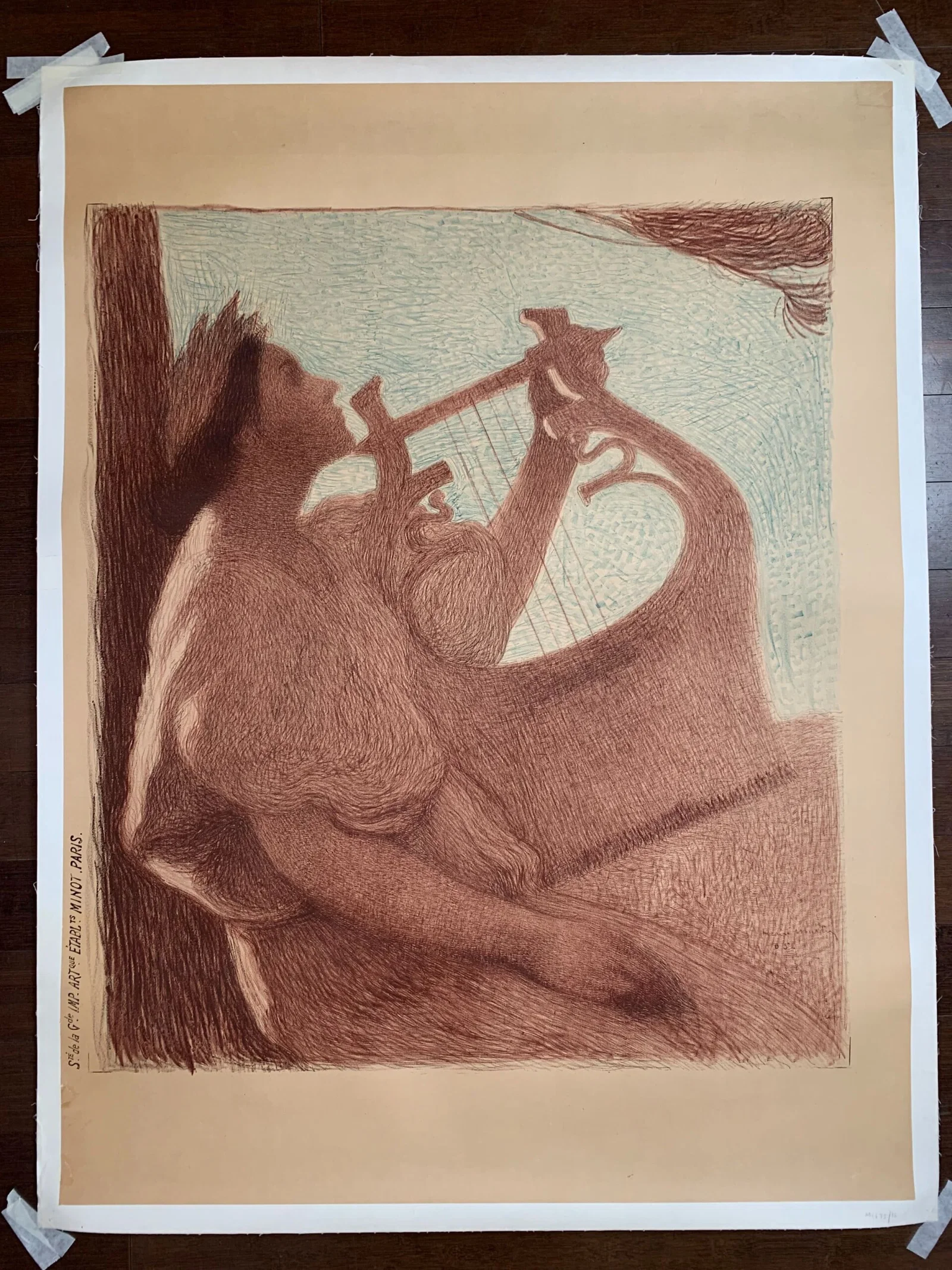 Exposition d'Art Francais - Art by Henri Martin (1906) 35.75x48 French Art Exposition Poster LB