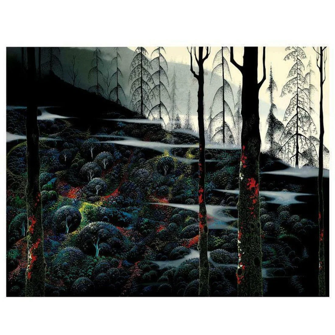 Eyvind Earle (1916-2000), "Dawns First Light" Limited Edition Serigraph on Paper; Numbered & Hand