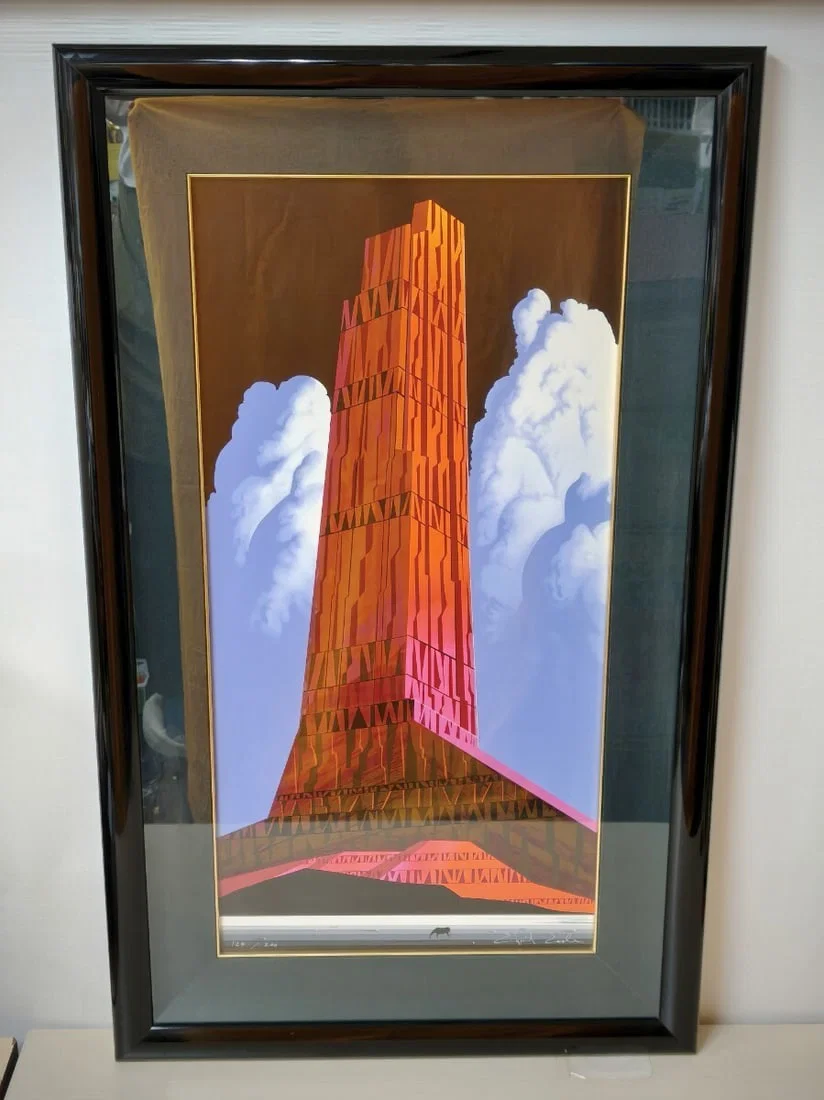 Eyvind Earle Thunder In The Distance Signed Framed ED 124/ 200 With Certificate