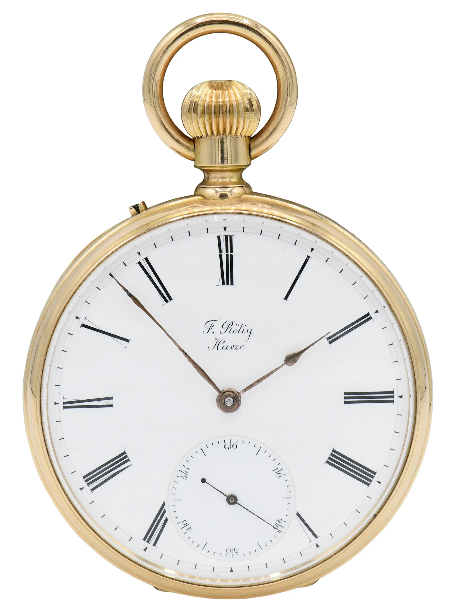 F. Rotig 18K Gold Chronometer Pocket Watch, No. 2578