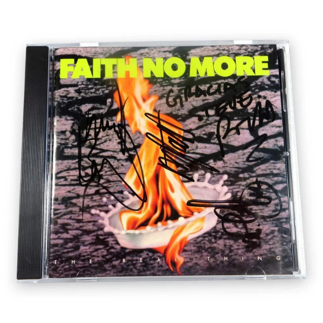 Faith No More Autographed CD Booklet by Patton Bottum Martin Gould Bordin BAS