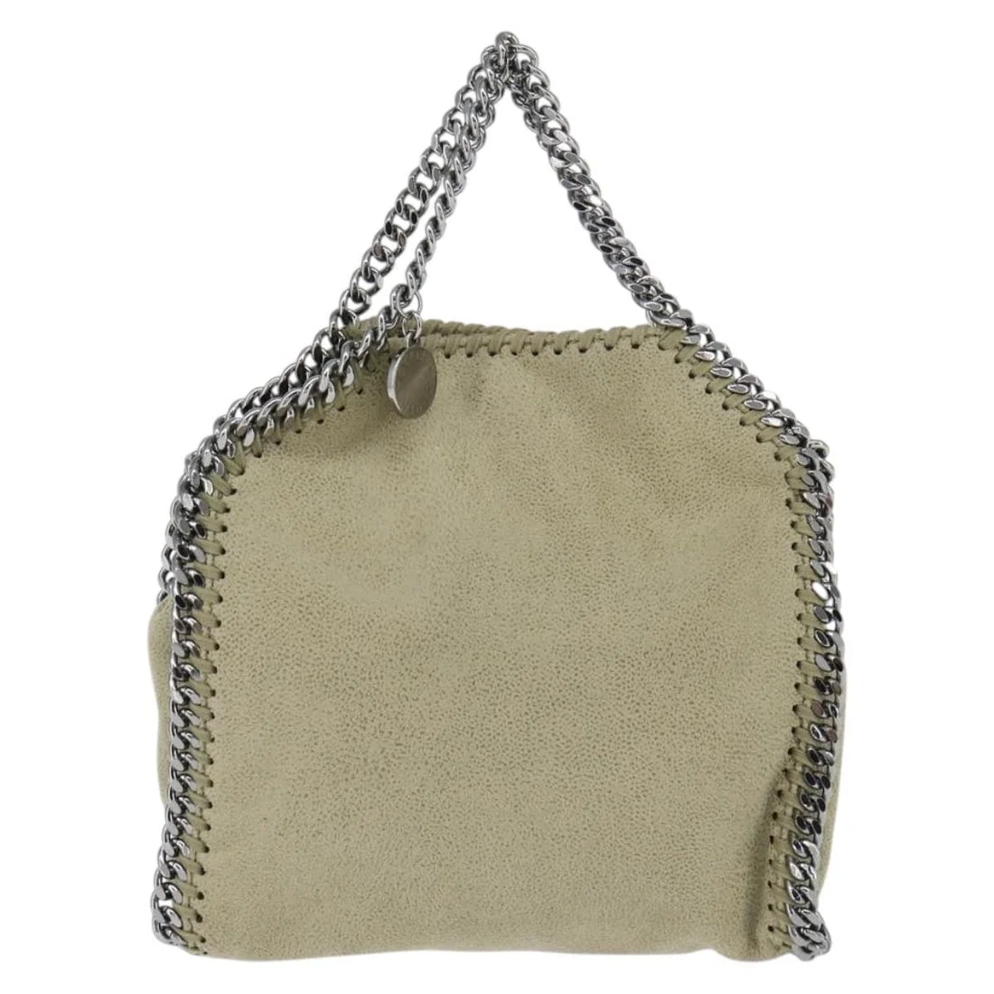 Falabella Fold Over Beige Polyester Bag by Stella McCartney