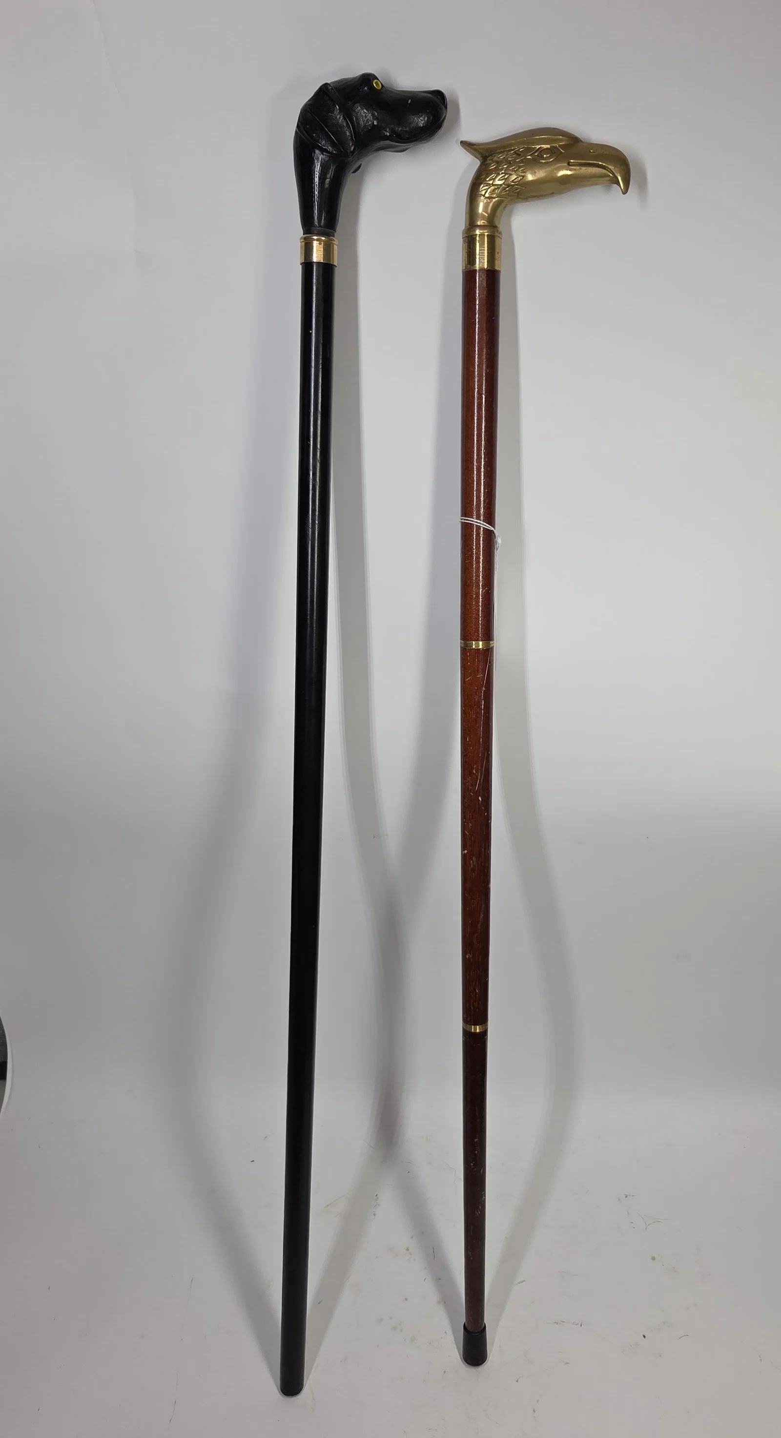 Falcon & Hunting Dog Walking Canes