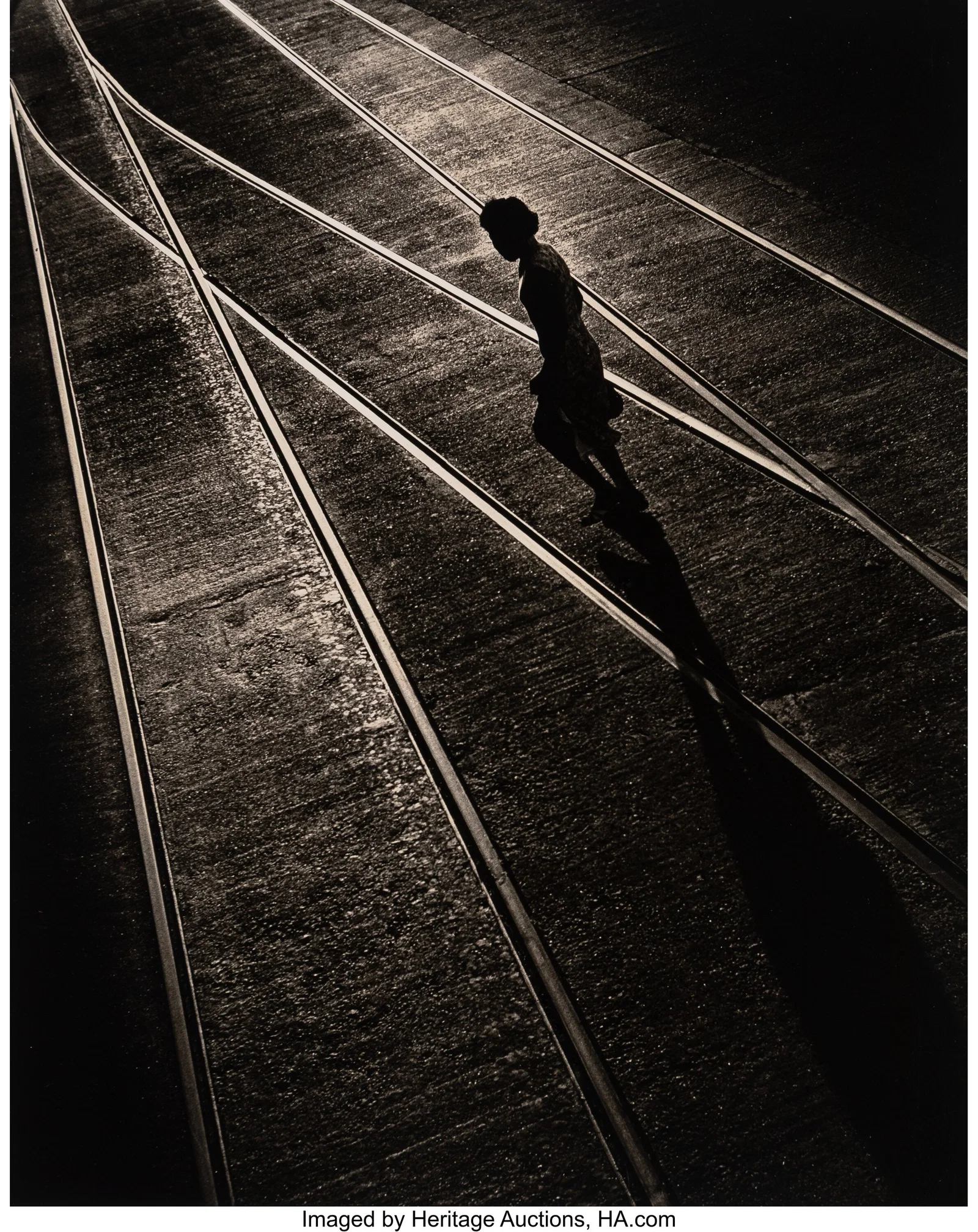 Fan Ho (Chinese, 1931-2016) Along the Tracks, Ho