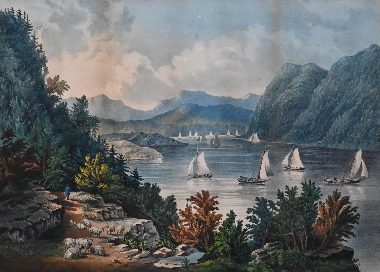 Fanny Flora Bond Palmer (American 1812-1876) for Currier and Ives