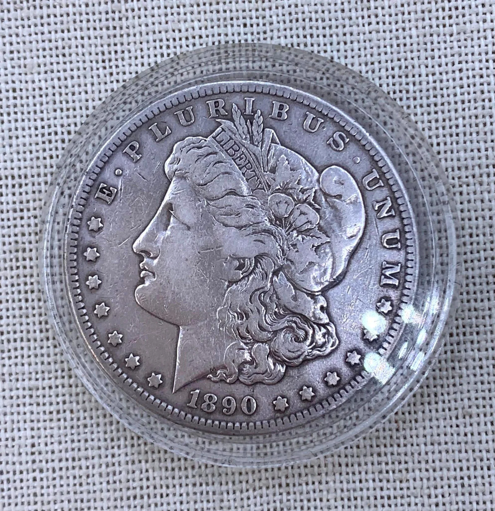 Fantastic 1890 S Morgan Dollar Silver US $1 Coin