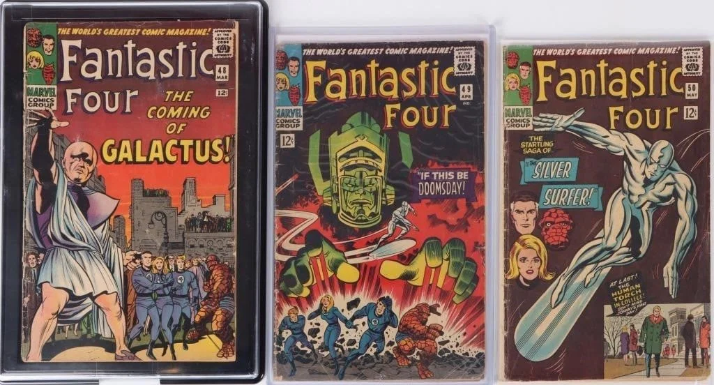 FANTASTIC FOUR 48, 49, 50 GALACTUS SILVER SURFER