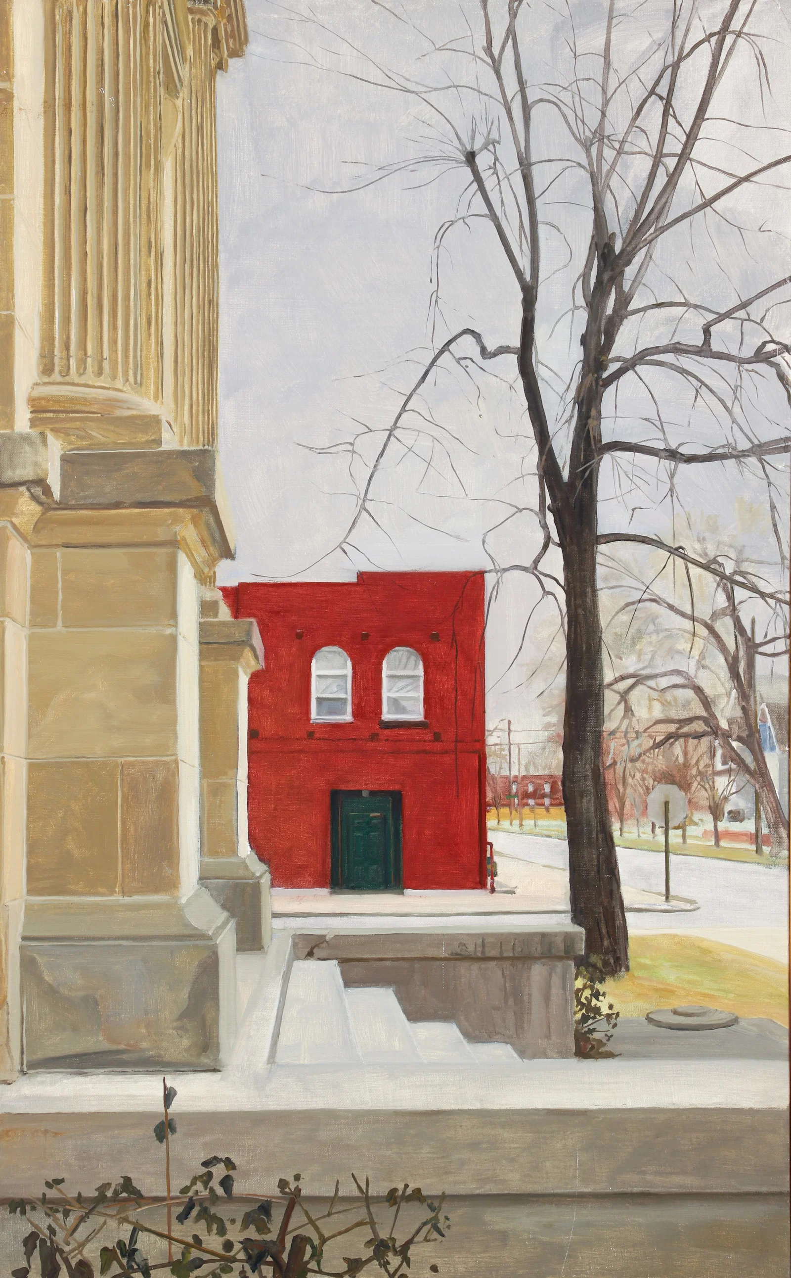 Felix de la Concha oil painting Front Stairs and Fluted Columns