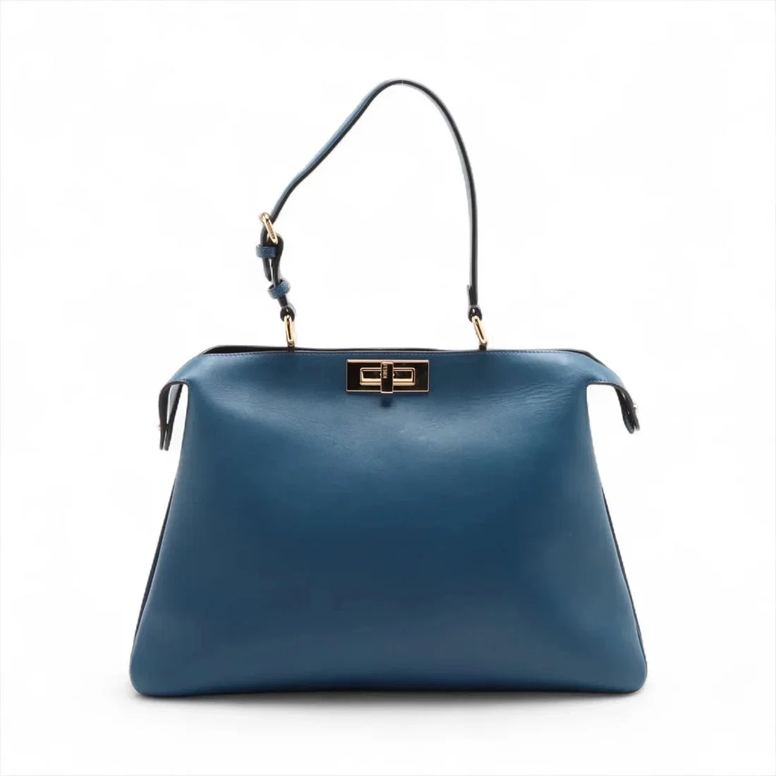 FENDI PEEK-A-BOO SOFT LARGE LEATHER HAND BAG