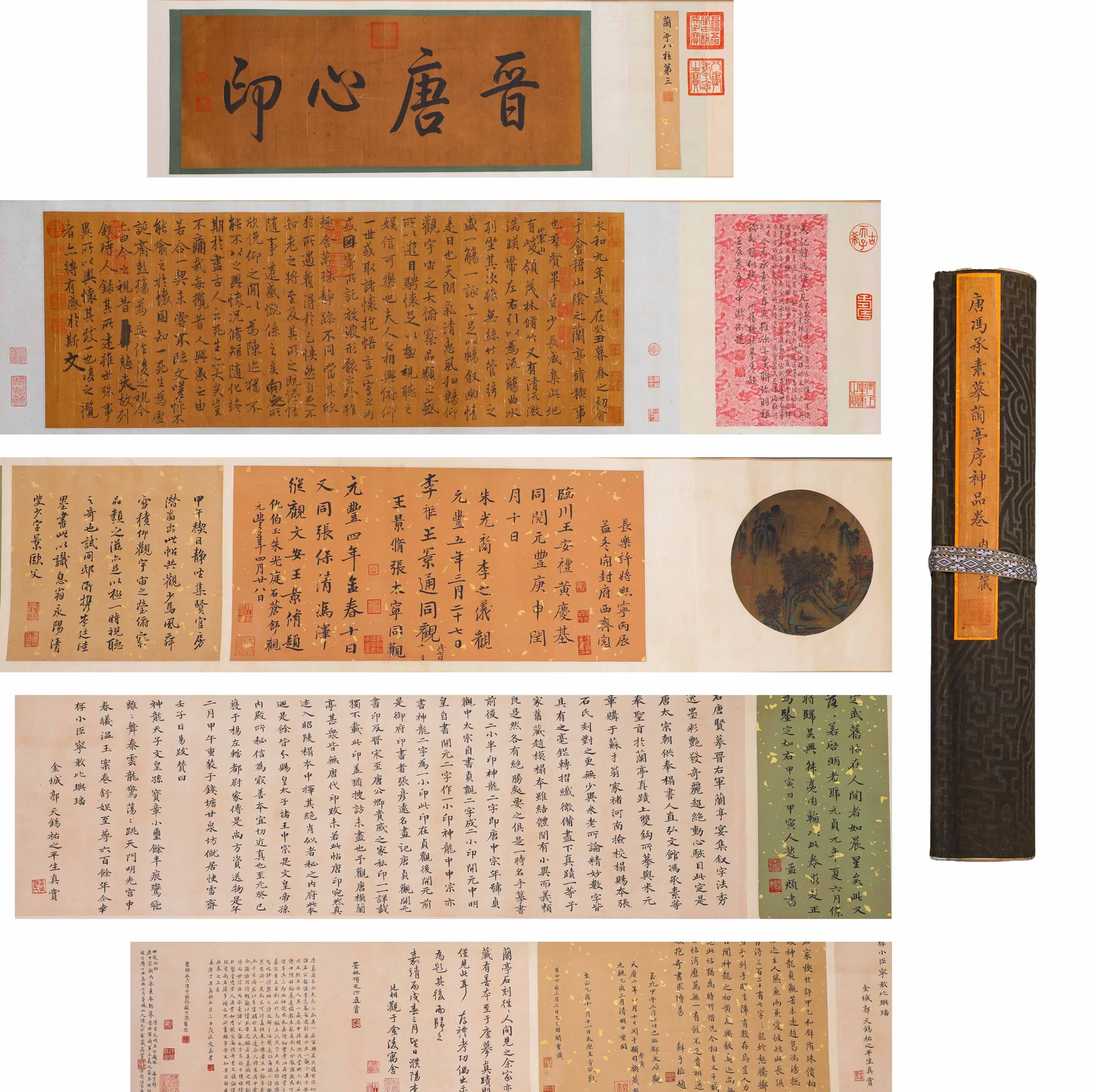 FENG CHENGSU (617-672) OF THE TANG DYNASTY COPIED THE PREFACE TO THE POEMS COMPOSED AT THE ORCHID