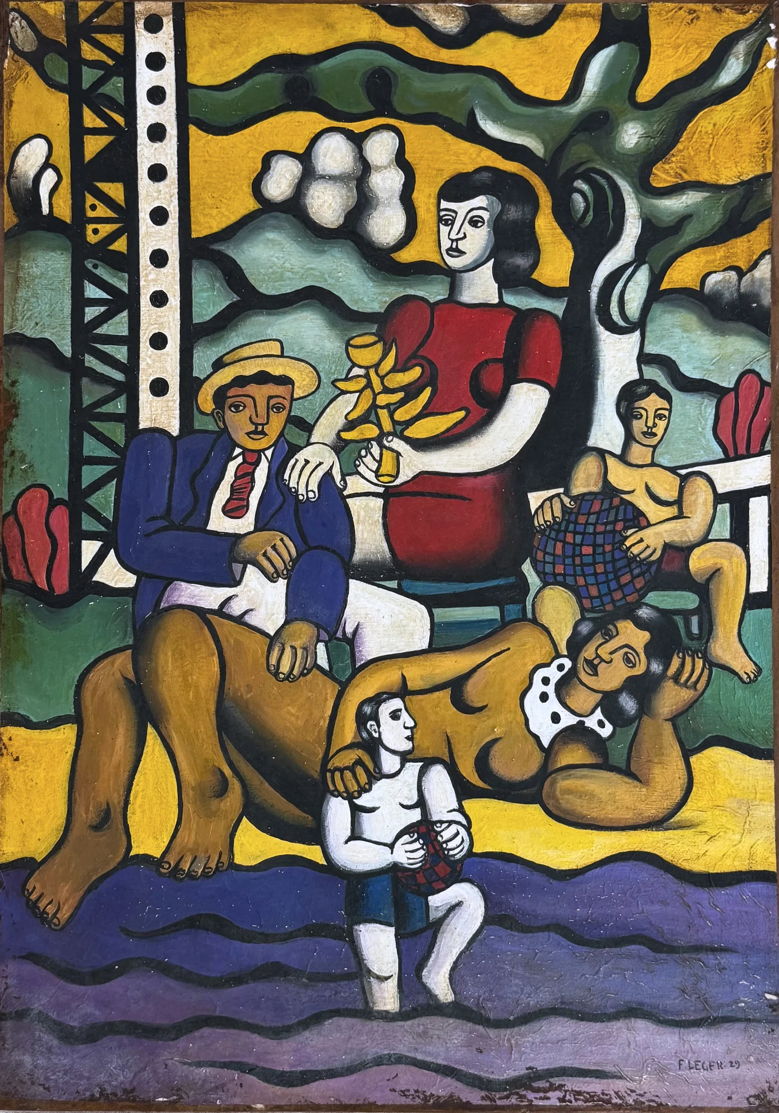 Fernand Leger (1881-1955), Figural Composition Signed and attributed