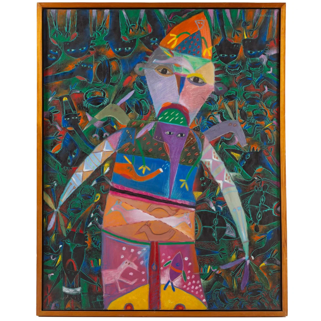 Fernando Andriacci. "El Champaco," oil
