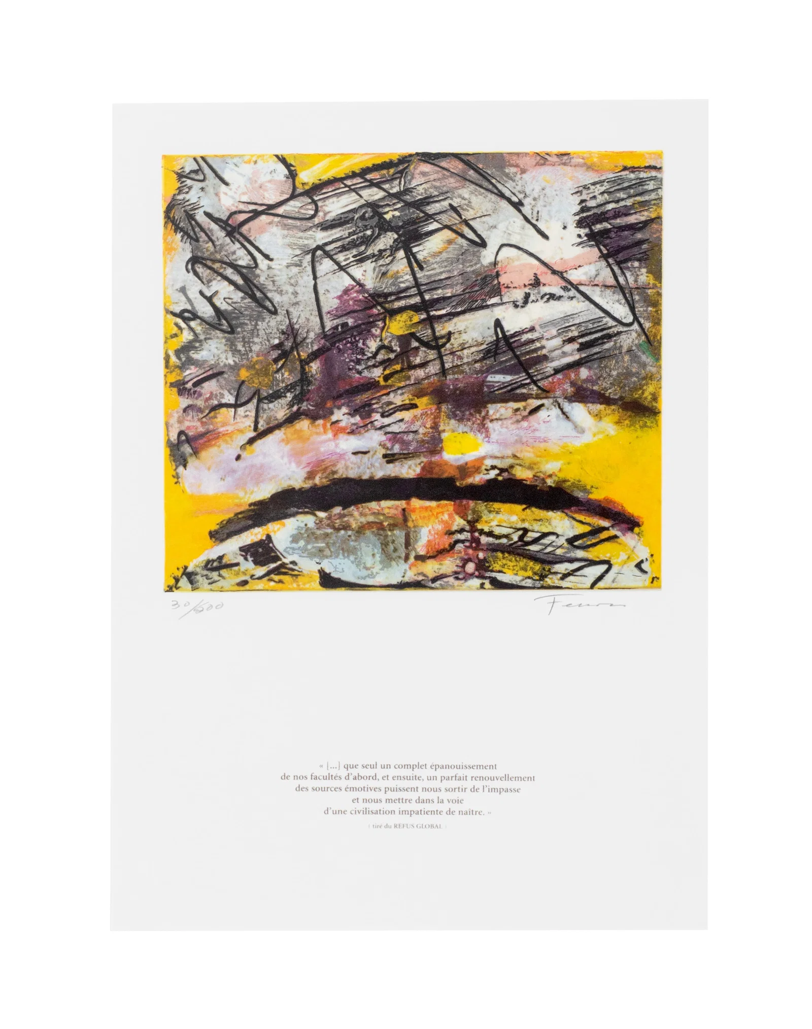 Ferron, Marcelle - Yellow abstract