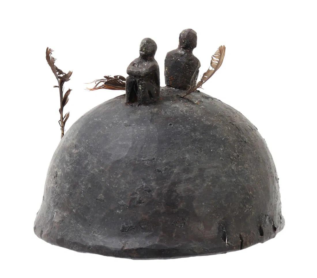 Filipino Wood Bulul Helmet