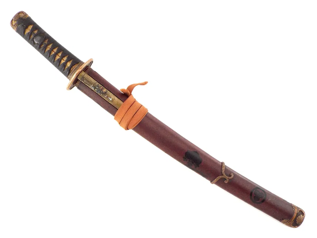 Fine Copper Mounted Hira Zukuri Wakizashi