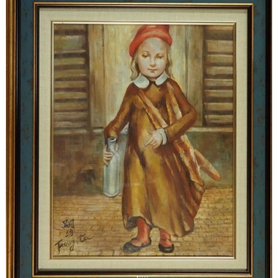 First Served - Tsuguharu Foujita - "Young Girl"