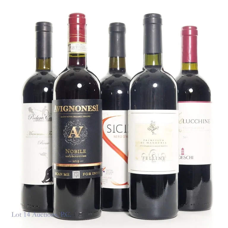 Five Italian Red Wines (2009-2019)