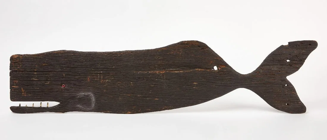 Folk Art Whale Sign