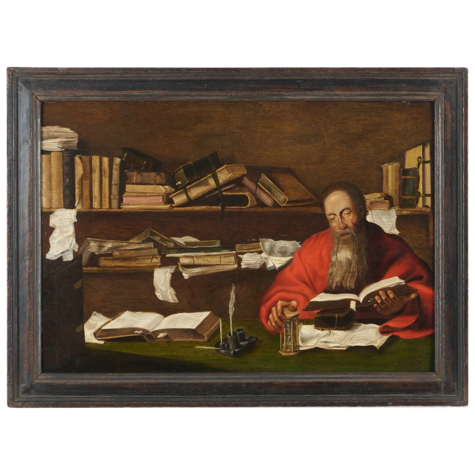 Follower Quentin Metsys (1466-1530): Saint Jerome in His Study
