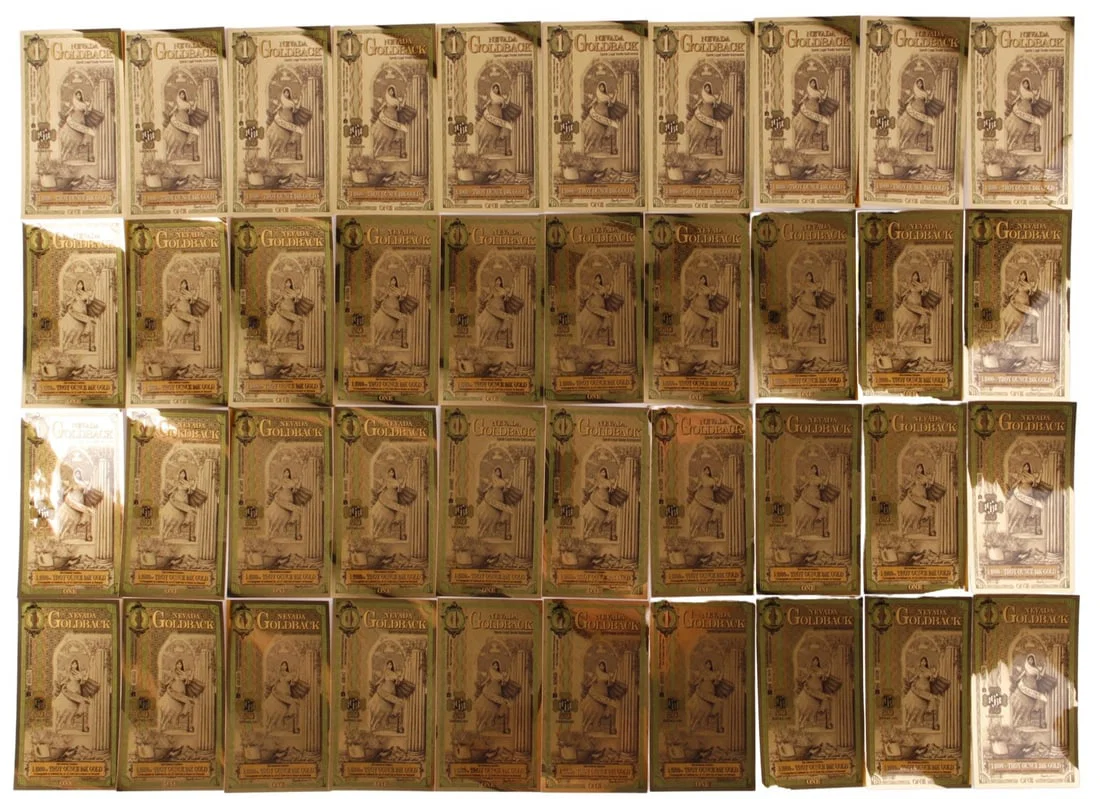 FORTY 1/1000 OZT 24KT $1 GOLDBACK CURRENCY