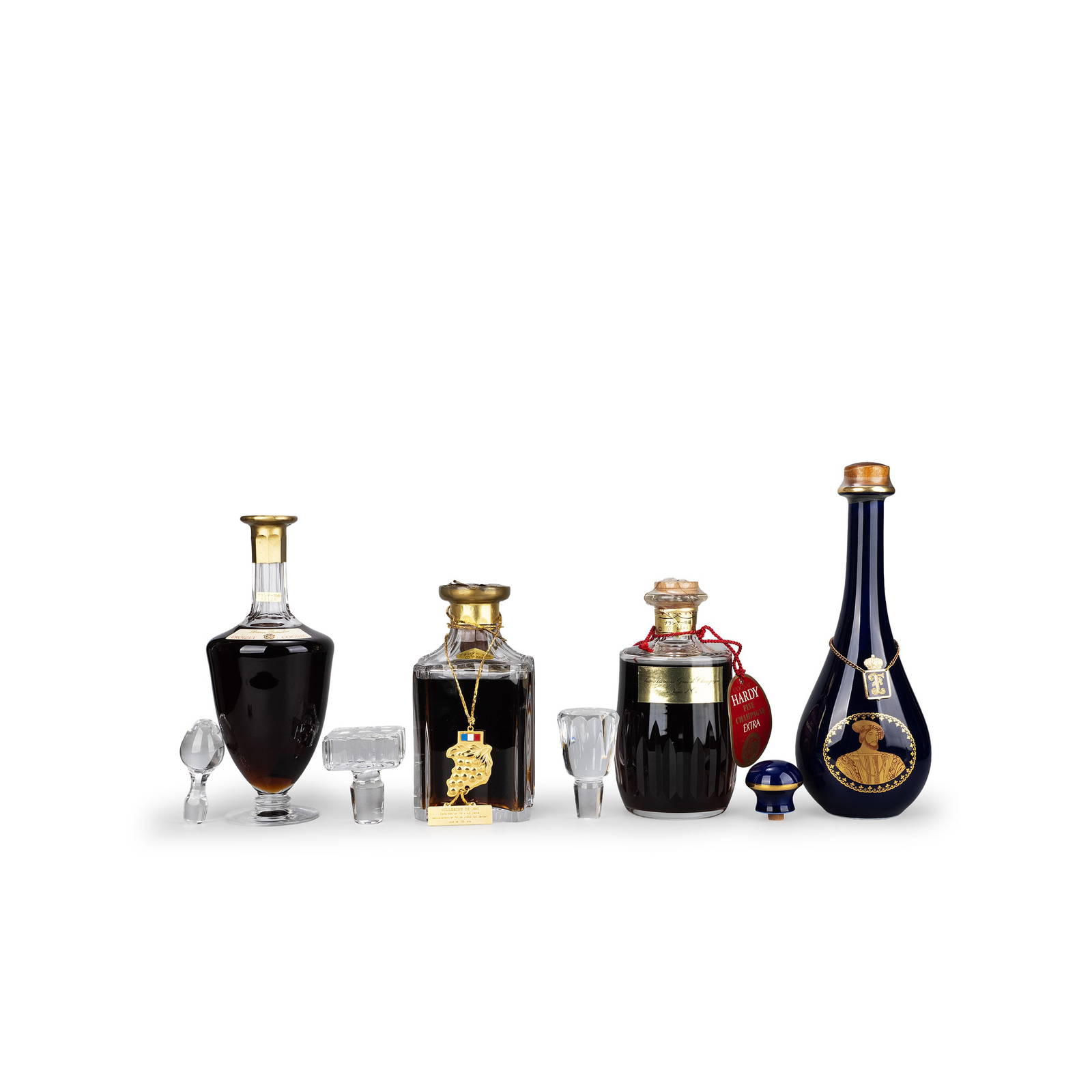 Four Bottles of Cognac Brandy
