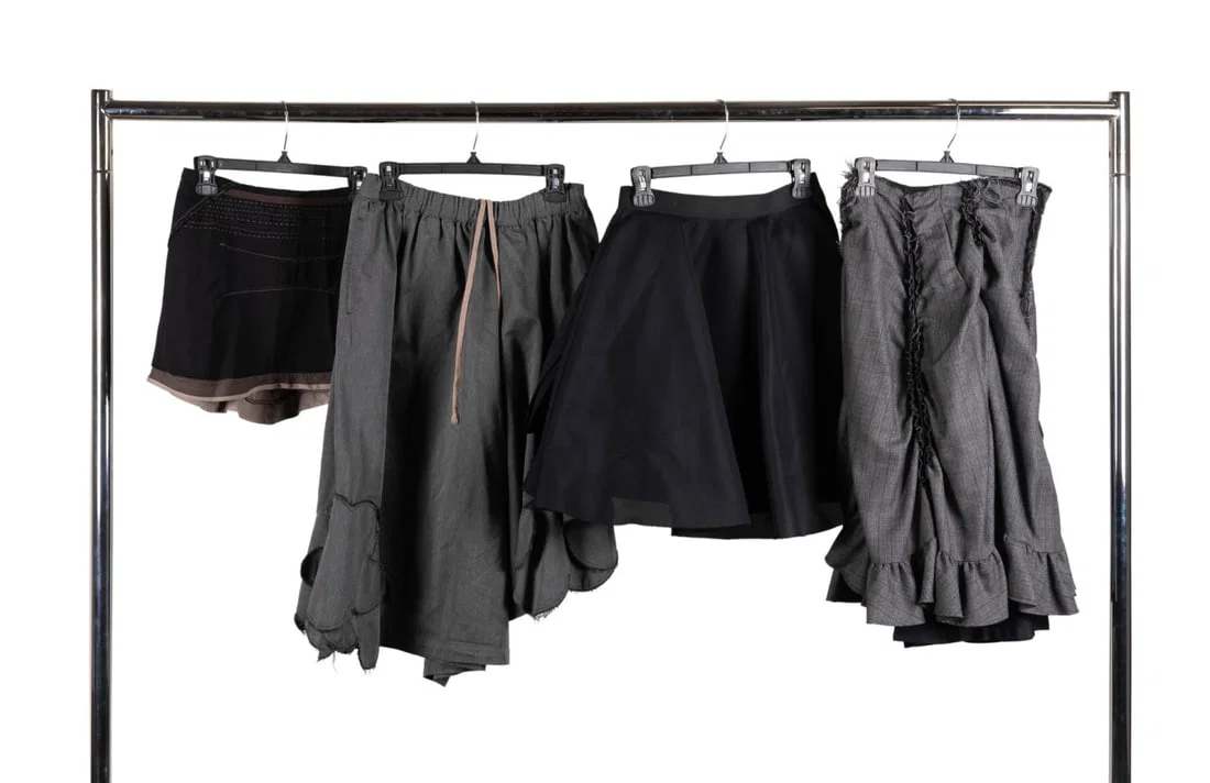 FOUR DESIGNER BOTTOMS INCL MIU MIU, Y3 ADIDAS, CDG