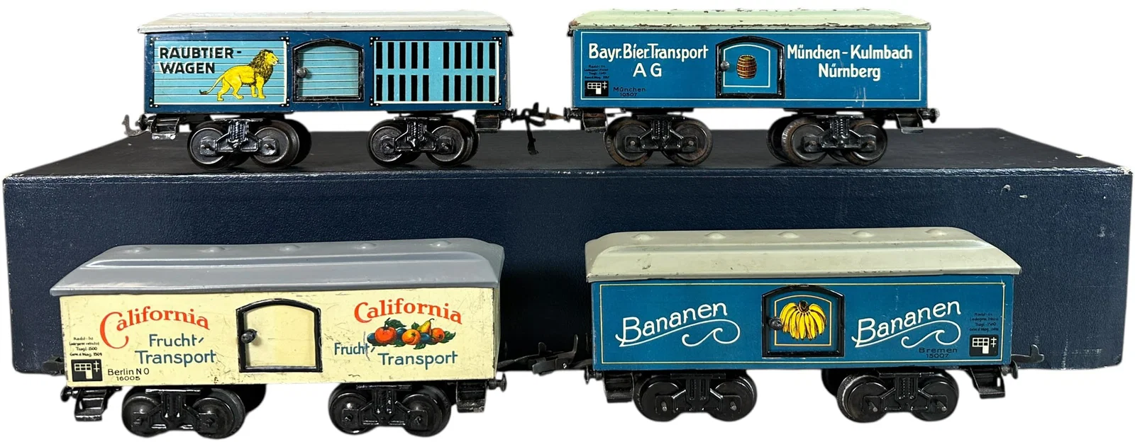 FOUR KARL BUB REFRIGERATOR WAGONS