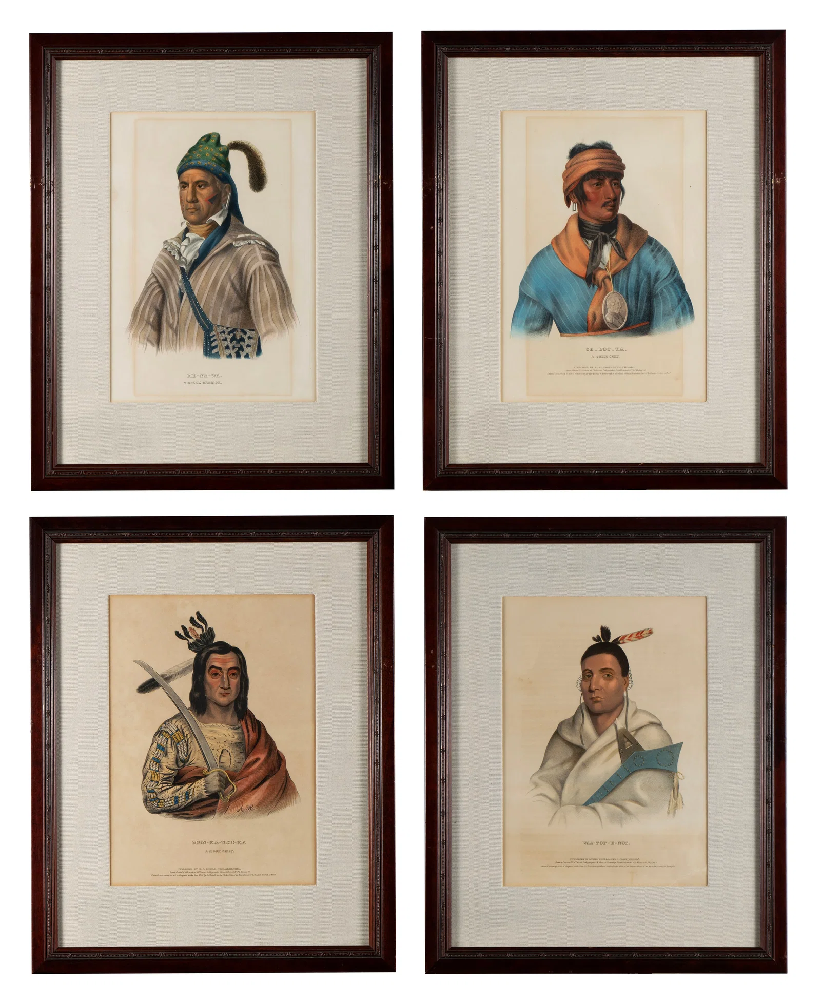 FOUR MCKENNY AND HALL LITHOGRAPHS