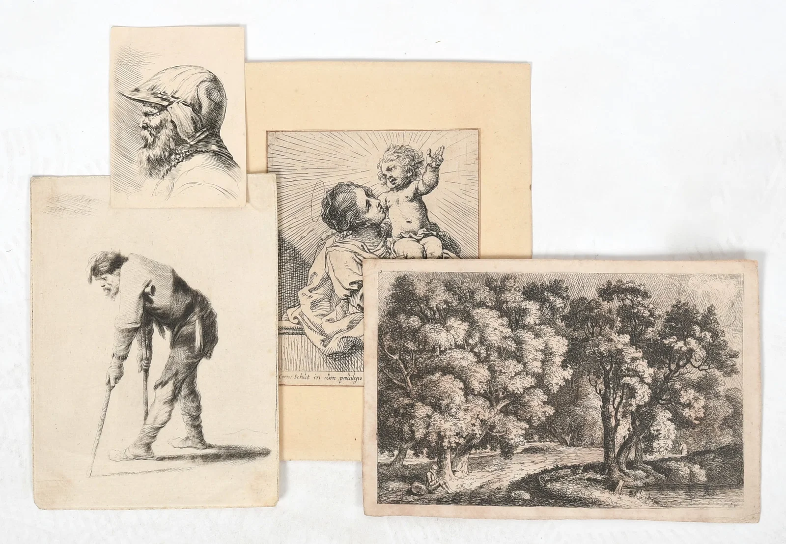 Four Old Masters Etchings