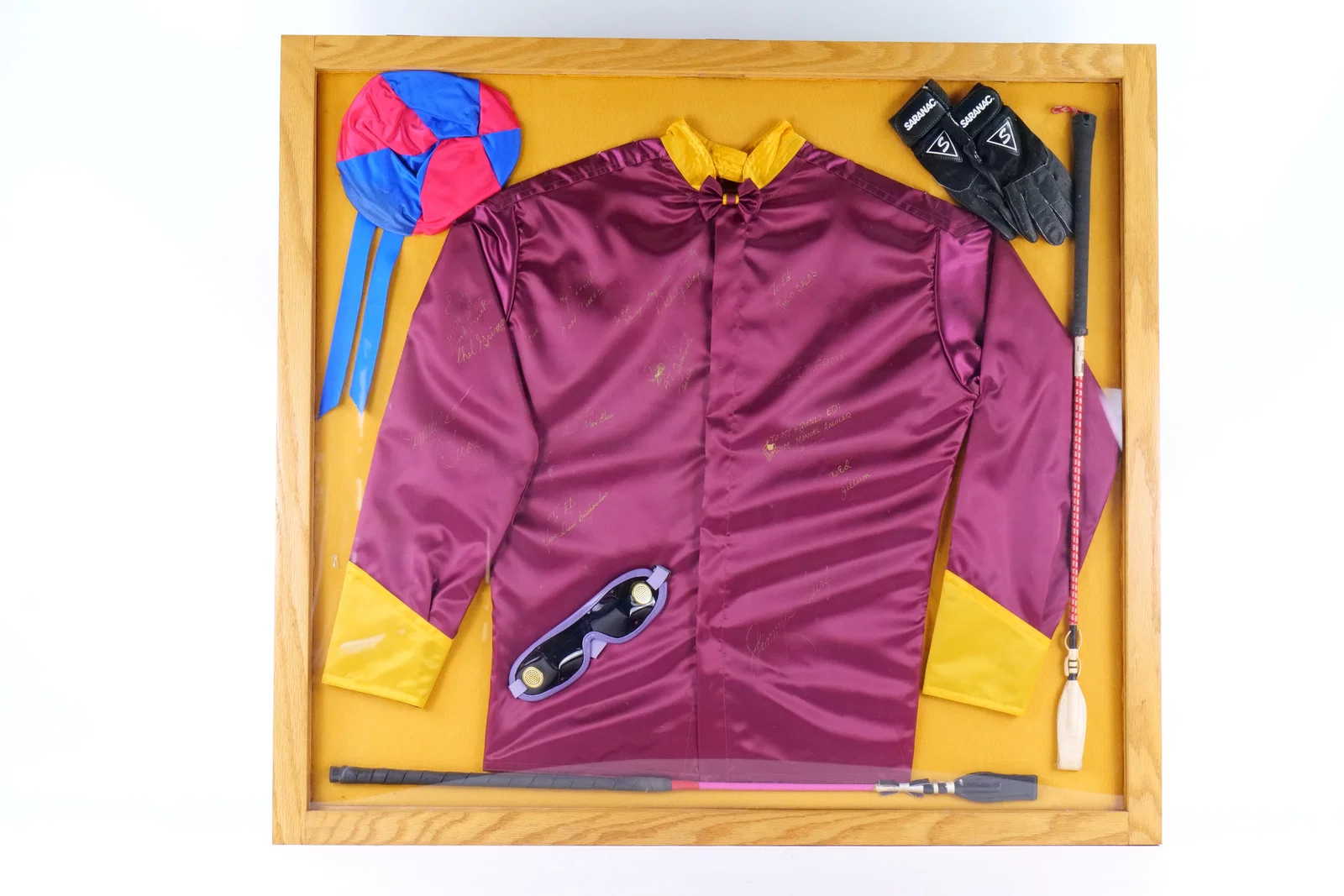 Framed Jockey Silks Racing Set