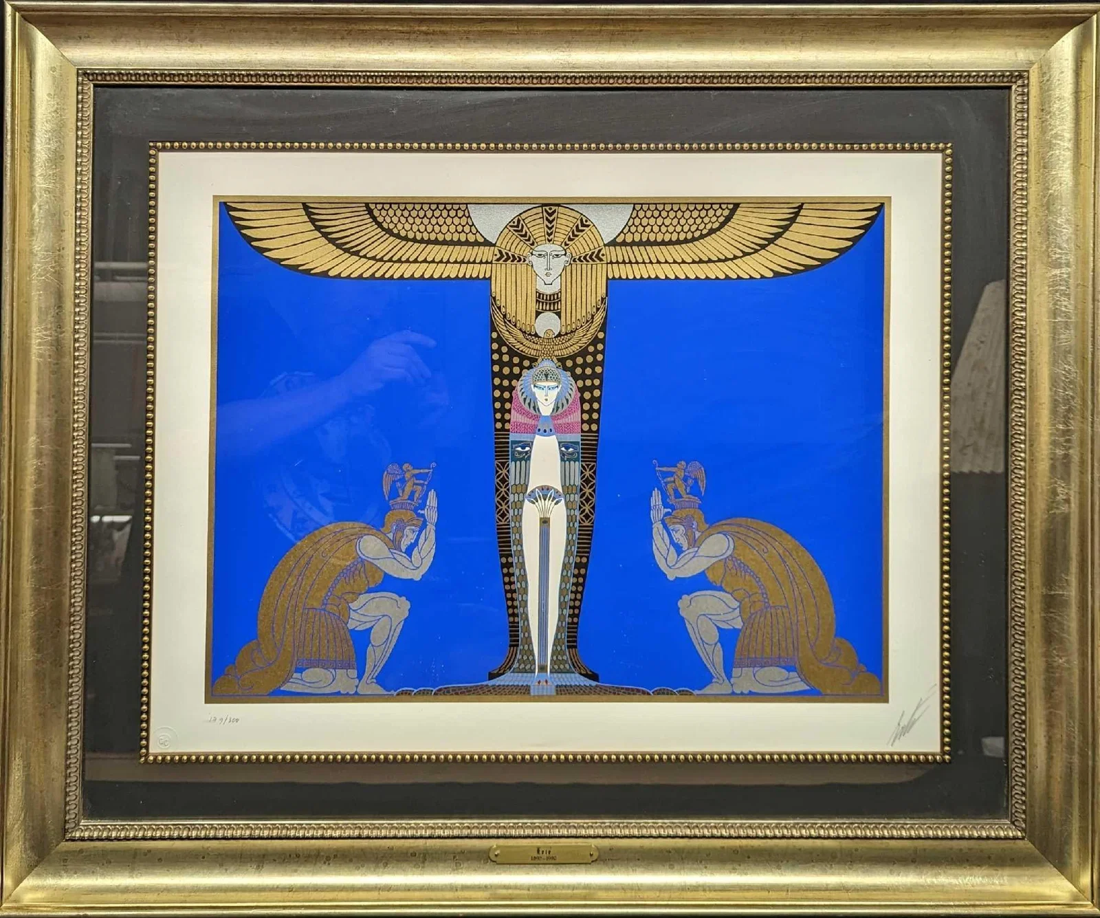 Framed S&N Erte "Cleopatra" Serigraph Print