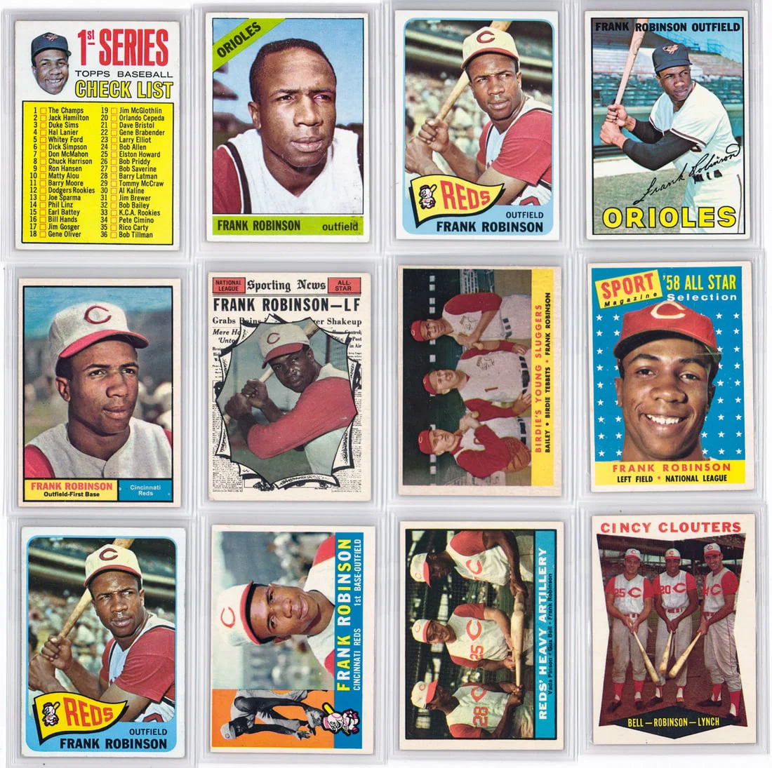 Frank Robinson Vintage Baseball Cards (12)