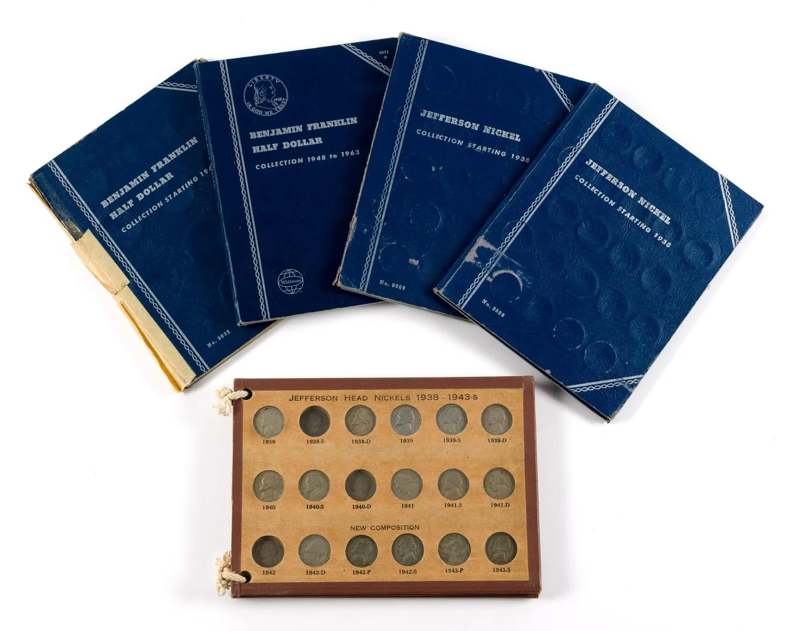 Franklin Silver Half Dollars and Jefferson Nickels Coin Books