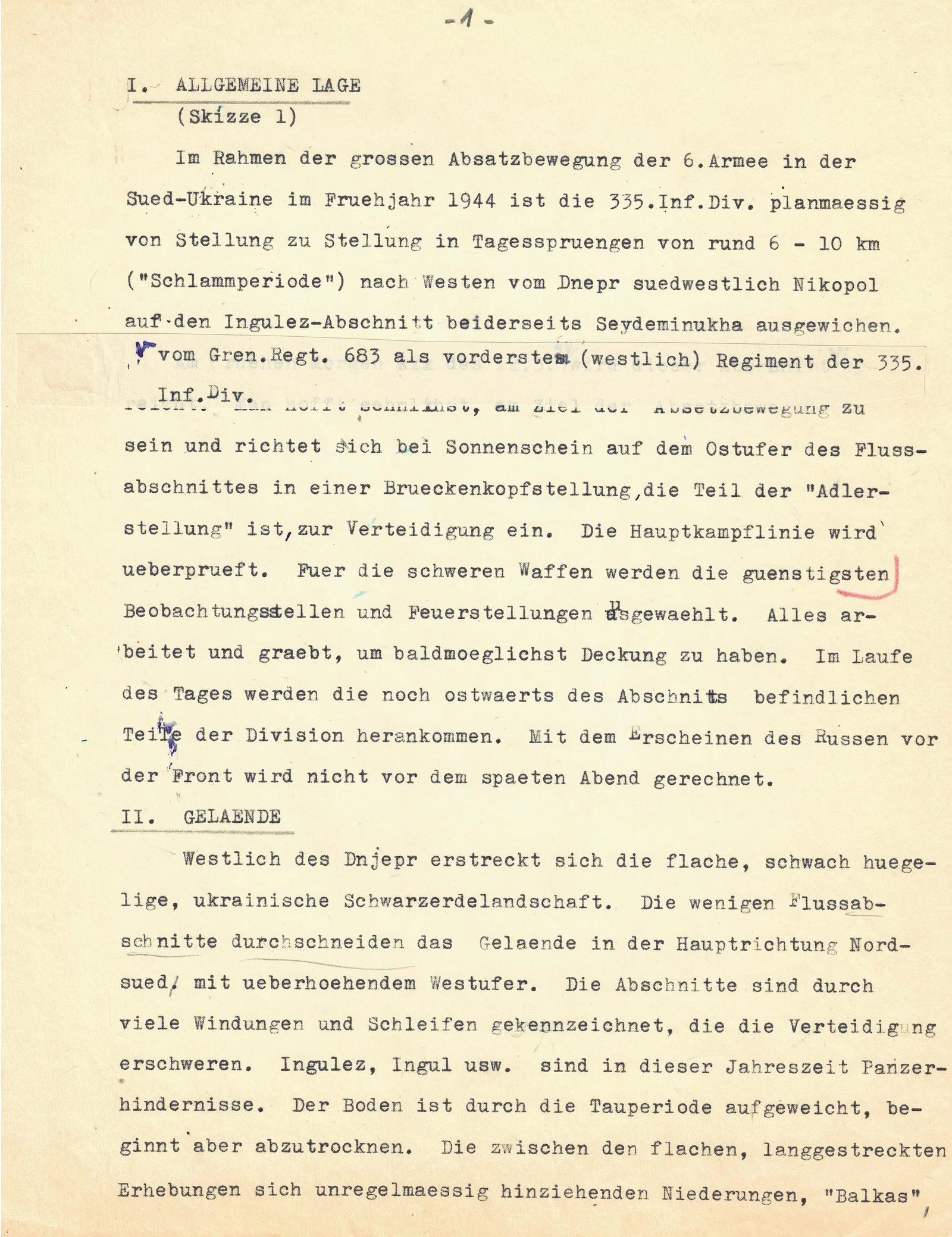 FRANZ HALDER’S DRAFT ANALYSIS OF THE COLLAPSE OF GERMAN FORCES IN UKRAINE
