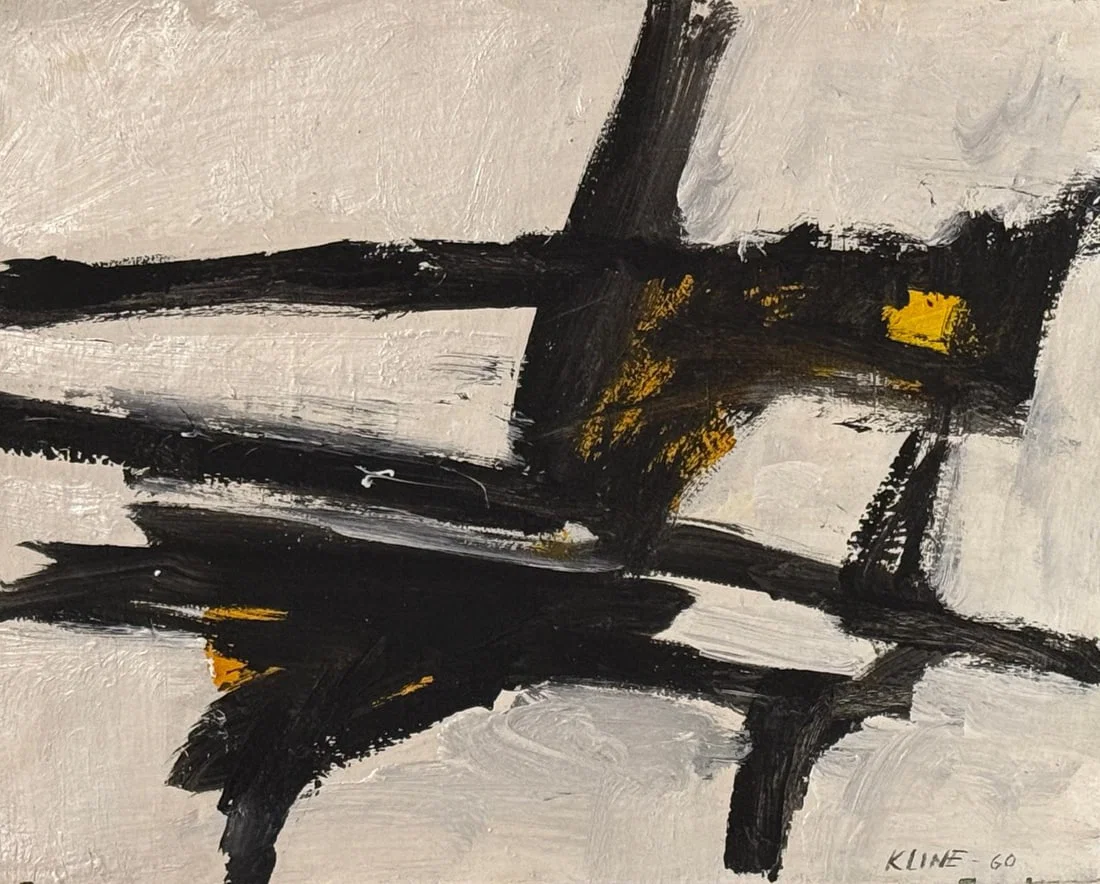 Franz Kline, Oil on canvas.
