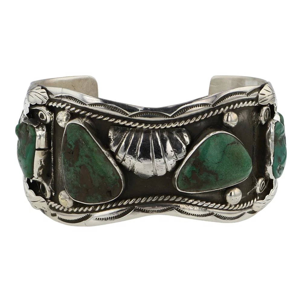 Fred James Navajo Nevada Turquoise Cuff Bracelet