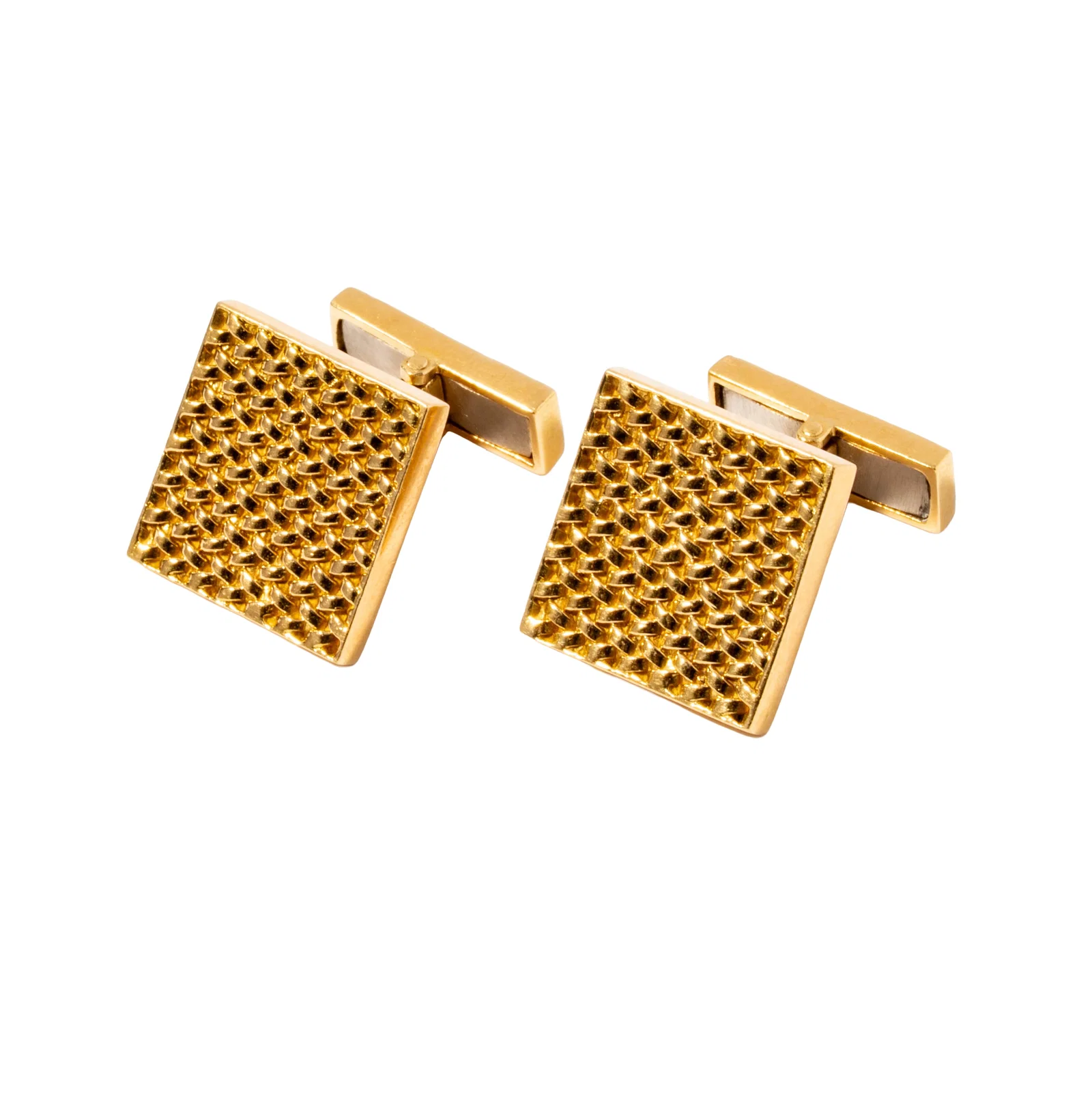 French 18 Karat Yellow Gold Cufflinks