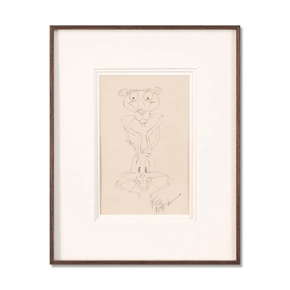 FRITZ FRELENG SIGNED CHARACTER SKETCH