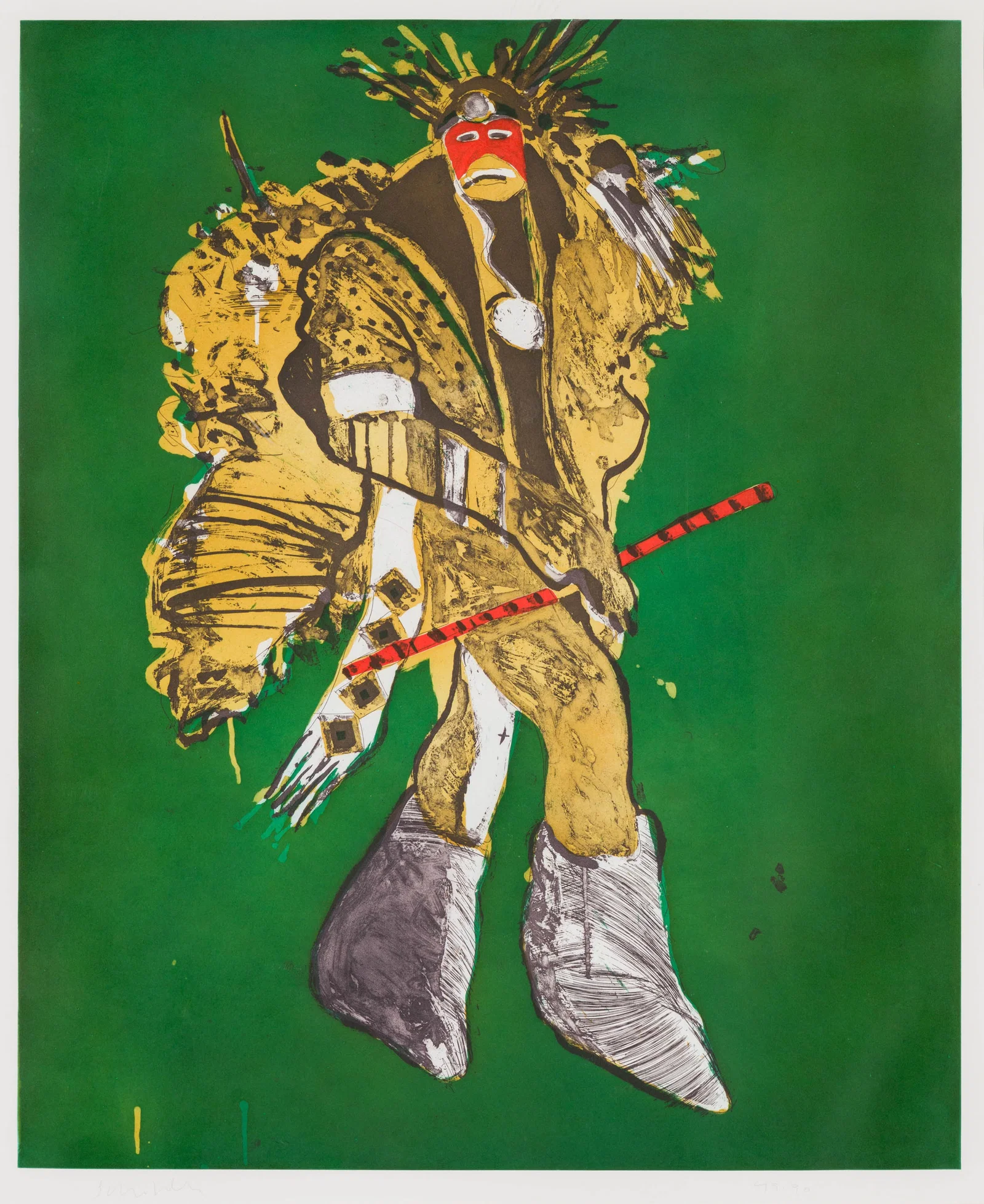 Fritz Scholder Fancy Dancer in Roma, 1978