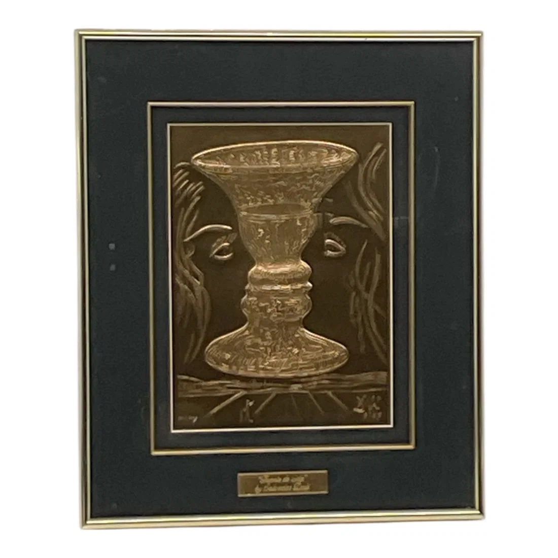 “Fuente de Vida?? by Salvador Dalí, 22K Gold Foil Plaque, 1977