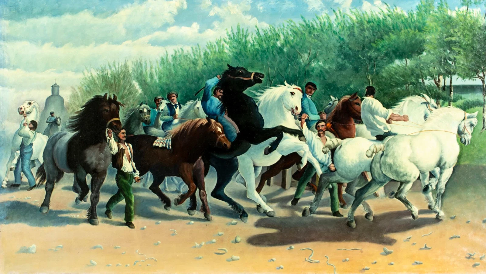 G H Gierke (US,20C) oil painting AFTER Rosa Bonheur