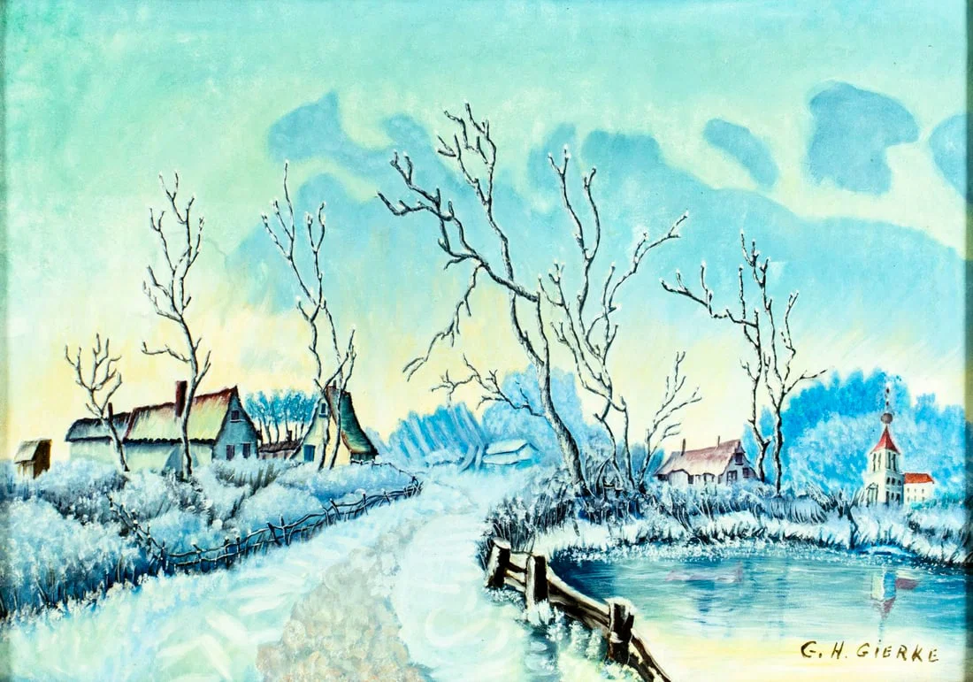 G H Gierke (US,20C) oil painting