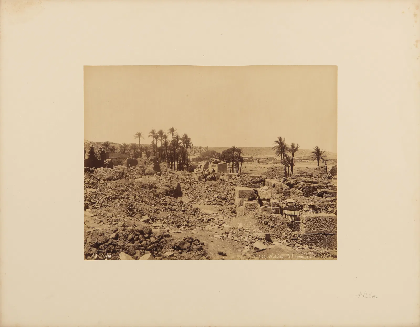 Gabriel Lekegian (1853-1920) and Zangaki Brothers (active 1860s-1890s) Egyptian Views, c.1870s-1890s