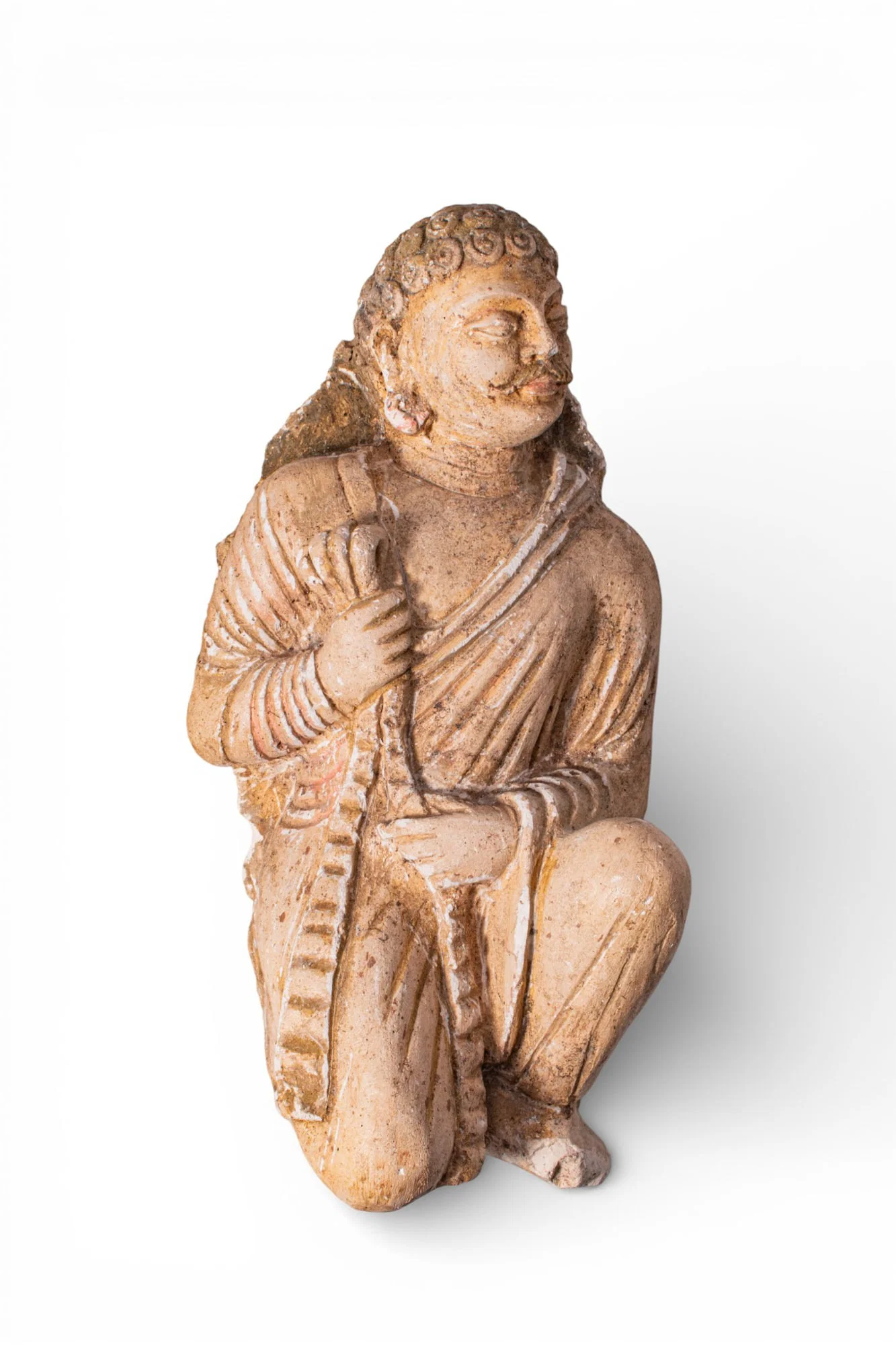 GANDHARAN STUCCO FIGURE OF A WARRIOR