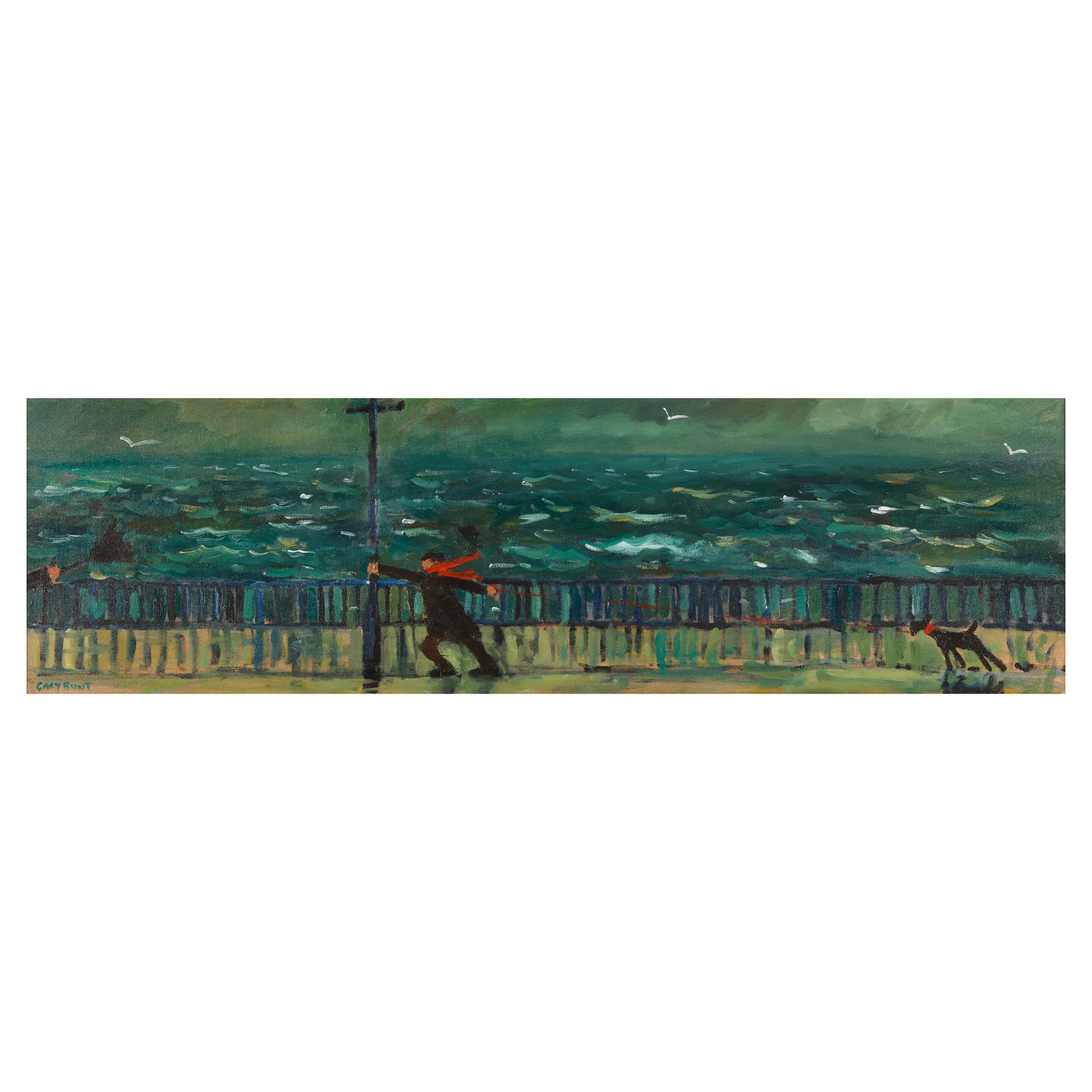 Gary Bunt (British, 1957-2025) A Very, Very Windy Day