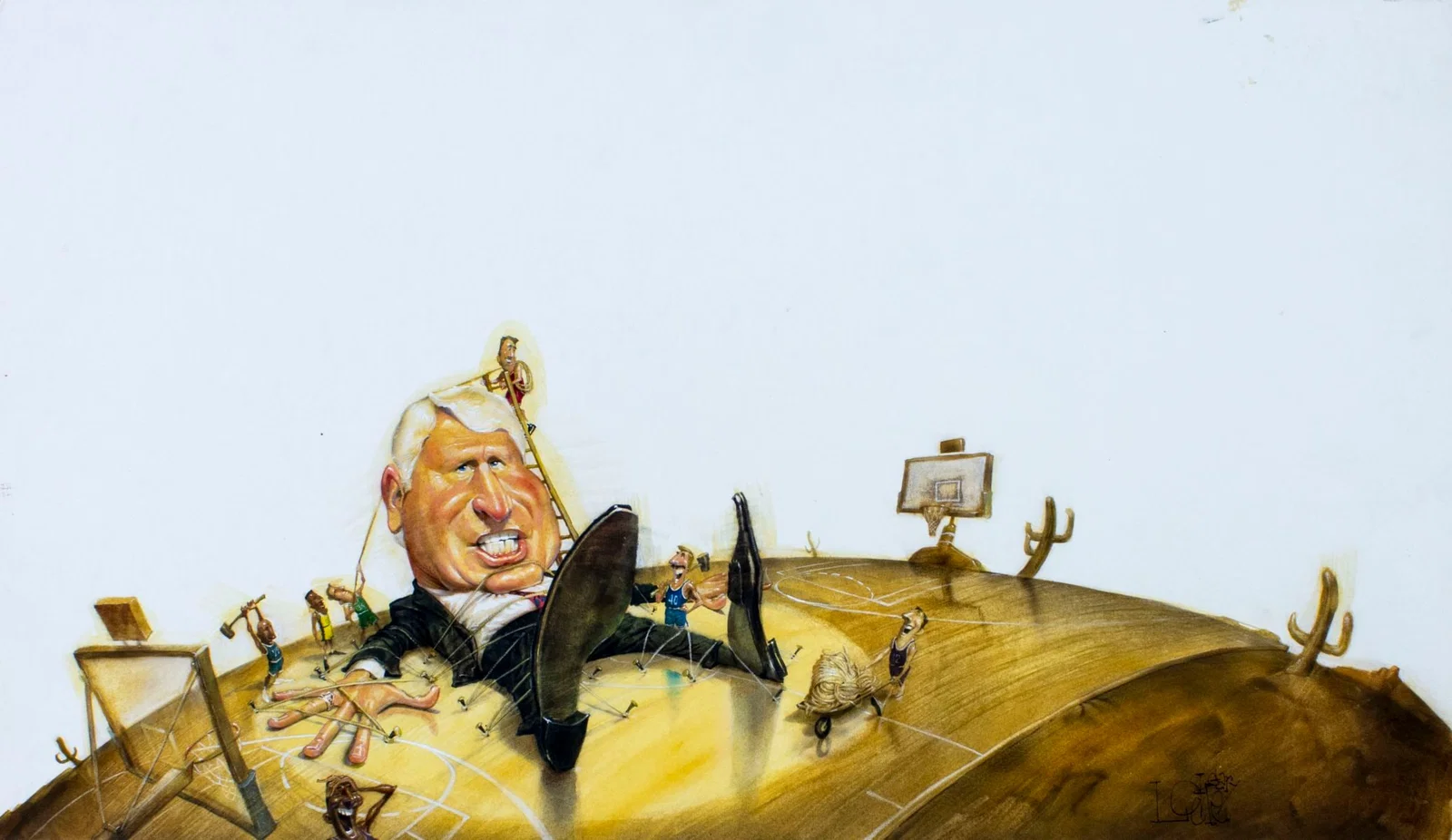 Gary Locke (MO,b 1963) gouache painting