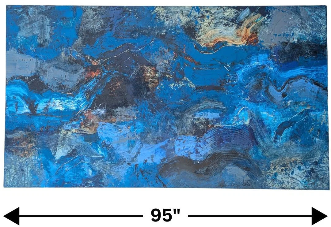 Gaston Carrio (Born 1975) American, Monumental Oil on Canvas Abstract Expressionist